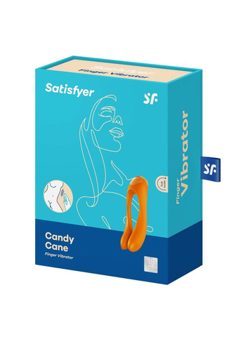 Вібратор на палець Candy Cane Orange Satisfyer (333332610)