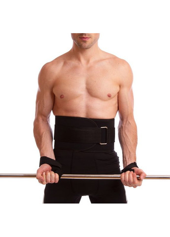 Пояс атлетичний текстильний спинка 25см 103A (поліестер, нейлон, EVA, ширина-25см, довжина 96-112см, XL, чорний) SP-Sport (361439980)