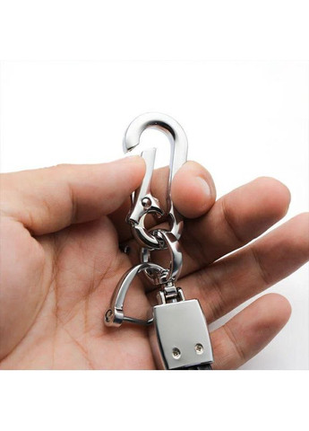 Брелок для авто ключей PORSCHE (натуральная кожа, универсальный крепеж, черный) No Brand (360949292)