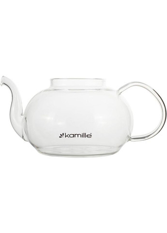 Чайник скляний заварювальний 500мл із ситечком для чаю та трав термостійкий з боросилікатного скла. Kamille (368976846)