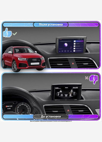 Штатна магнітола для Audi RS Q3 I (8U) Рестайлінг 2015-2018 екран 9" 2/32Gb Wi-Fi GPS Base 8 шт. Lesko (336204110)
