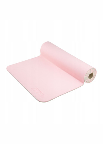 Килимок (мат) спортивний TPE 180 x 60 x 1 см для йоги та фітнесу Pink/Grey (P-5907739311900) 4FIZJO (301733265)