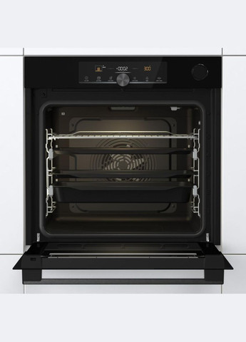Духова шафа електрична, 77л, A+, пара, дисплей, 300 °C, Wi-Fi, чорний Gorenje (314778011)