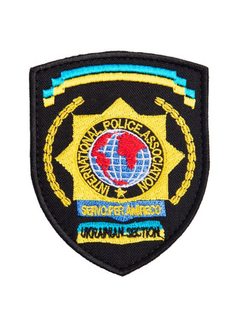 Шеврон нашивка на липучці International Police Association 7х9 см IDEIA (275870252)