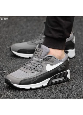 КРОСІВКИ ЖІНОЧІ NIKE AIR MAX 90 GRAY НАЙК АІР МАКС 90 СІРІ No Brand сірі демісезони (391950915)