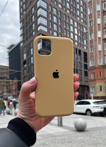 Чохол для iPhone 11 Pro Max коричневий Bronze Silicone Case силікон кейс No Brand (289754093)