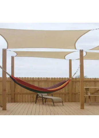 Тент навес затеняющий квадратный 4х4м Сетка (Молочный) No Brand (332636423)