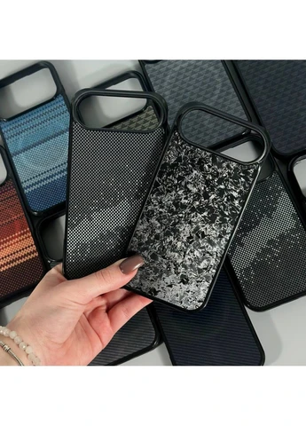 Чохол Gloss Elite Carbonique Magnetic для iPhone 17 Air Piramid Black No Brand (382769197)