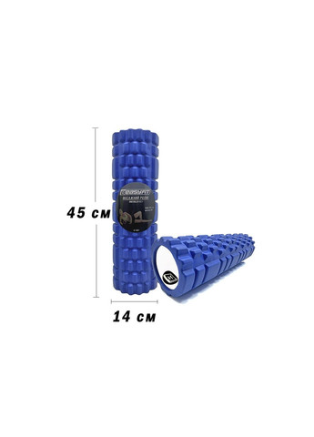 Массажный ролик Grid Roller 45 см v.2.1 EF-2027-Bl Blue EasyFit (290255621)