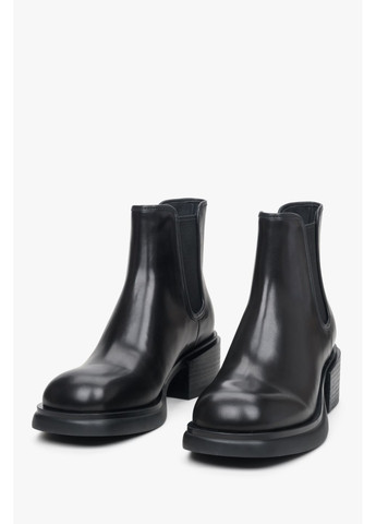 Осенние челси, цвет черный Estro