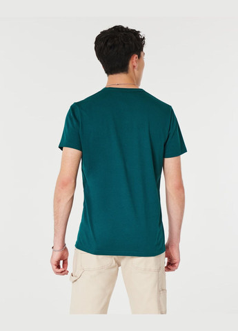 Темно-зеленая футболка hc9838m Hollister