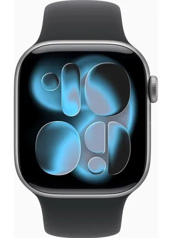 Смарт-часы Watch Series 11 GPS 42mm Space Grey Aluminium Case with Black Sport Band - M/L (MEQX4RK/A) Apple (391473060)