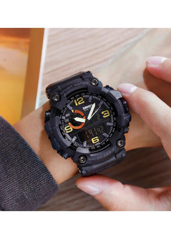 Чоловічий наручний годинник 1520 Чорний Skmei (314483170)