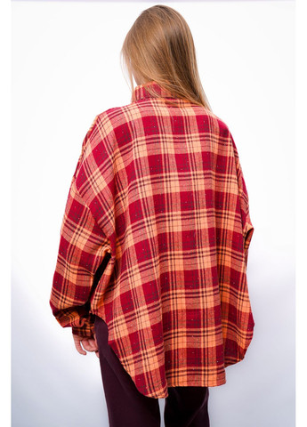 Красная рубашка женская gz033 красная в клетку 346469 NaNa