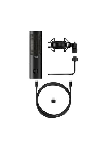 Микрофон гейминговый QuadCast 2 S, Omni/Uni/Bi, USBA, 3м, NGenuity, RGB, черный HyperX (314981177)