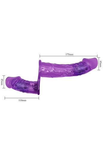 Страпон двойной ULTRA PASSIONATE G-spot фиолетовый No Brand (284236373)