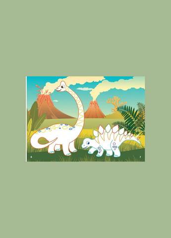 Книга "Перші розмальовки. Динозаври" укр Crystal Book (F00023900) No Brand (322920579)