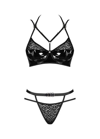 Чорний демісезонний bagirela 2-pcs set s/m Obsessive