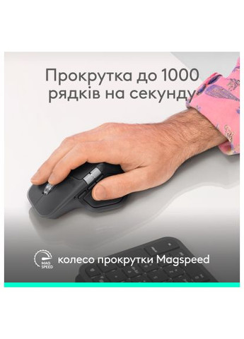 Мышка MX Master 4 for Business Wireless/Bluetooth Graphite (910-007617) Logitech MX Master 4 for Business Wireless/Bluetooth Graphi (368799560)