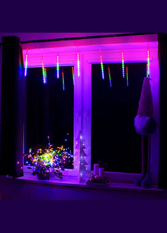 Гирлянда метеоритный дождь 3 м 144 LED CL1216 Mix Springos (335056786)