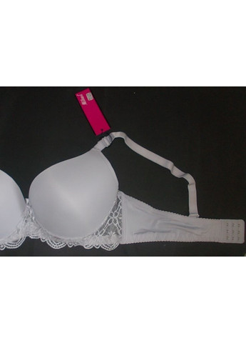 Сірий бюстгальтер гладкий з пуш-ап з поролоновою чашкою d Milasi з кісточками