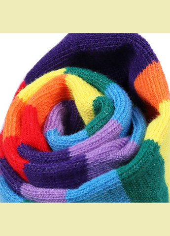 Набір мітенки і гольфи веселка різнокольорові One Size No Brand (311222979)