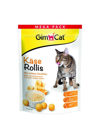 Вітамінізовані таблетки для котів GimCat Kase Rollis сирні кульки, пауч, 425 г Gimborn (338783100)