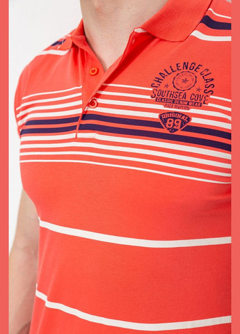 Коралова поло чоловіче в смужку чорне розмір m (sku_214r141) з коротким рукавом No Brand