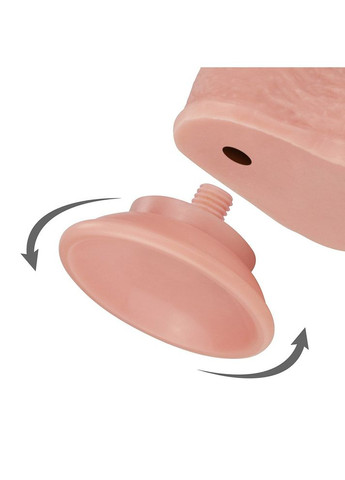 Фалоімітатор SLIDING-SKIN DILDO 21 см двошаровий зі шкірою реалістичний на присосці Lovetoy (303878618)