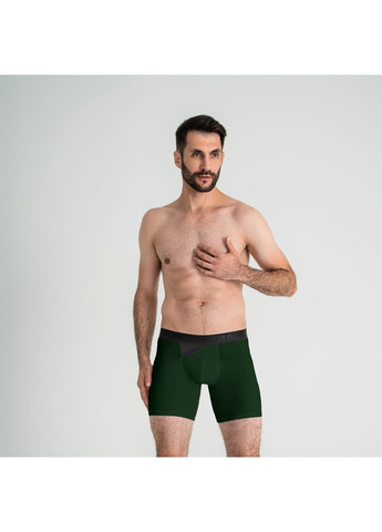 Мужские анатомические боксеры из хлопка с сеткой,, темно-зеленый BBL140-13 MAN's SET Anatomic Long 2.0 Black Light, Black Series (367055522)