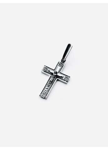 Православный серебряный крестик. Защитный кулон из 925 пробы с чернением. DeLoS (355877795)