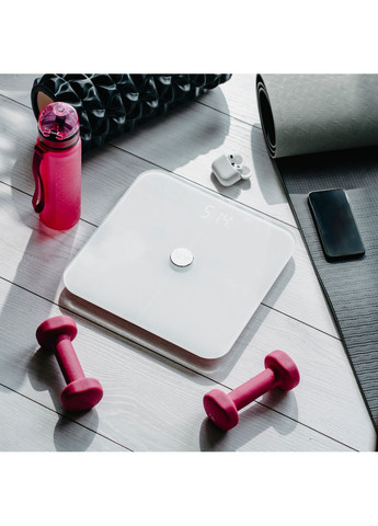 Весы напольные AD 8187 white электронные/ Smart/ 180кг/ 4хААА/ автовыключение/ белые Adler (360402267)