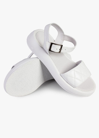 Белые босоножки женские бренда 8301751_(1) ModaMilano на кнопках