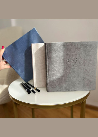 Фотоальбом 22х22 см з велюровою обкладинкою на 200 фото | Альбом для фото 10х15 Your Magnets (338861498)