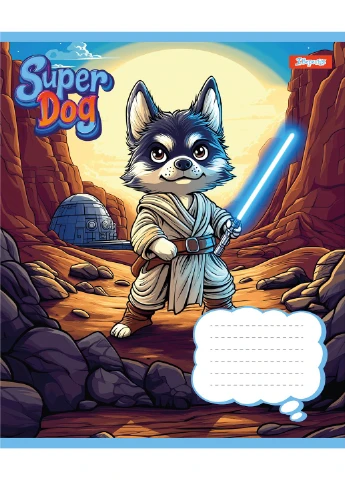 Набір зошитів шкільних 1Bересня А5/12 коса лінія Super Dog 25 шт (768254) 1 Вересня (352167295)
