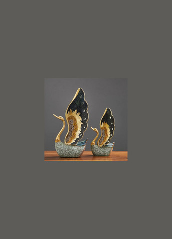 Настольное изысканное художественное украшение фигурки из смолы в виде лебедей No Brand (295017164)