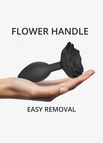 Анальная пробка Love To Love OPEN ROSES L SIZE - BLACK ONYX No Brand (303884052)