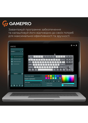 Клавиатура Genesis Metallic MK110G Outemu Red Swithes USB Gray GAMEPRO (369723237)