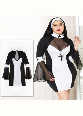 Эротический костюм монашки P71109 Plus Size - CherryLove JSY (282966633)