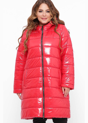 Червоне демісезонне Дуте тепле пальто МОНІК червоне Tatiana