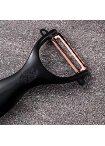 Комплект кухонных ножей с подставкой точилкой овощечисткой ножницами для кухни 9 предметов (480887-Prob) Черный Unbranded чёрные, нержавеющая сталь, пластик