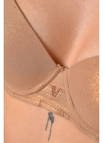 Бежевый бюстгальтер женский бежевого цвета чашка в Let's Shop полиамид