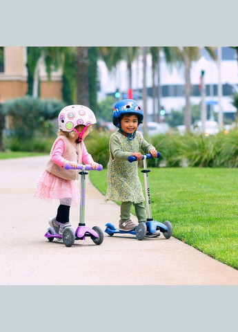 Самокат серії "Mini Deluxe Fairy Glitter LED" – ПУРПУРОВИЙ (до 50 kg, 3-х колісний, світло) (MMD207) Micro (326850958)