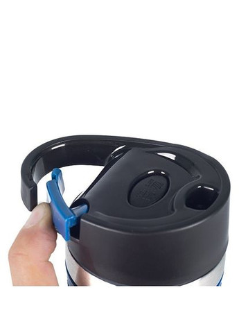 Термокухоль з ручкою-карабіном EB-626 380 мл Термос чашка Нержавіюча сталь із силіконовим Edenberg (360544346)