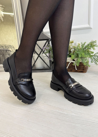 Vasha para Лоферы женские кожаные. Цвет черный лоферы черный з натуральная кожа, украина — демисезон (362355044)