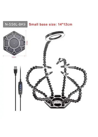 Гнучкий тримач з лупою PN-SS6L-BK9 No Brand (370393228)