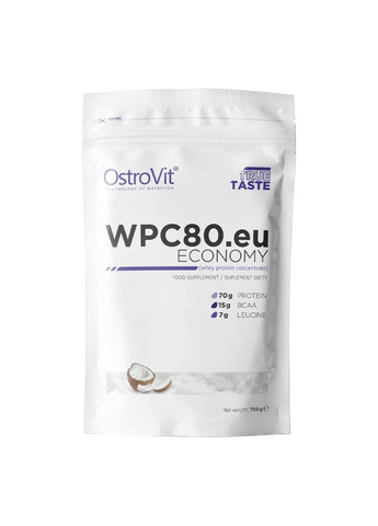Протеїн Economy WPC80.eu, 700 грам Кокос Ostrovit (293342266)