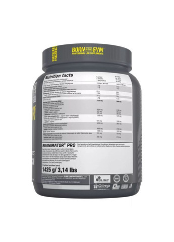 Післятренувальний комплекс Reanimator Pro, 1.425 кг - Апельсин Olimp (346496909)