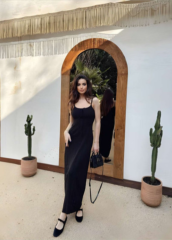 Летний женский женское белое черное летнее трикотажное платье сарафан на бретельках весна лето No Brand