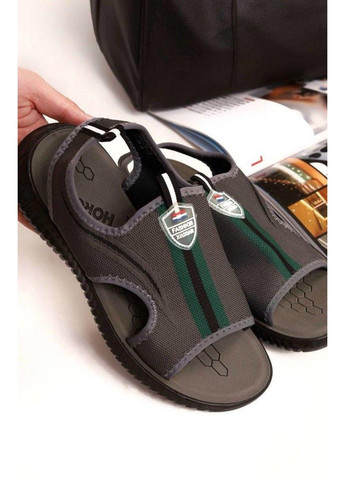 сандалии мужские текстильные серые Horoso